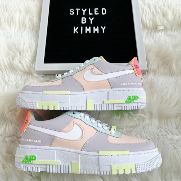 NIKE Air Force 1 Pixel Sneakers Shoes Shoe New Pastels - Picture 5 of 9